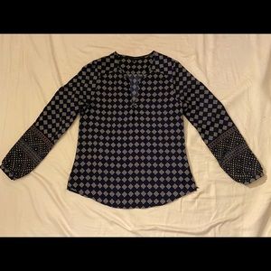 Long Sleep Silk Fabric Blouse